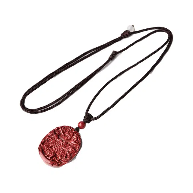 【匠心手作 鱼跃龙门】 灵菲 保真高含量紫金砂双面龙牌 新中式本命年生肖龙平安转运福牌 #好运招财纳福礼盒 朱砂 吊坠 男女同款情侣款