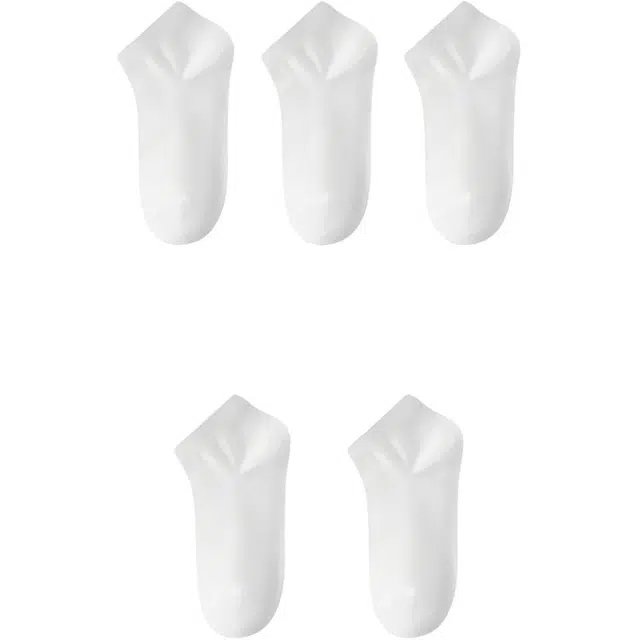 妮轻 夏季薄款吸汗防臭脚男士全棉短筒船袜 男款