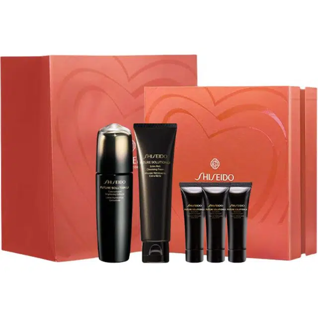 资生堂 时光琉璃系列水洁面 护肤礼盒 提亮保湿补水清洁