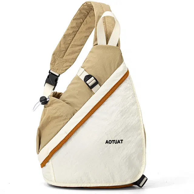 醇龙 时尚简约百搭轻便 织物 胸包 常规 男女同款情侣款 黄色/绿色/灰色