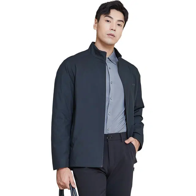 古鲨 轻暖商务可拆内胆冬装新夹克外套 男款