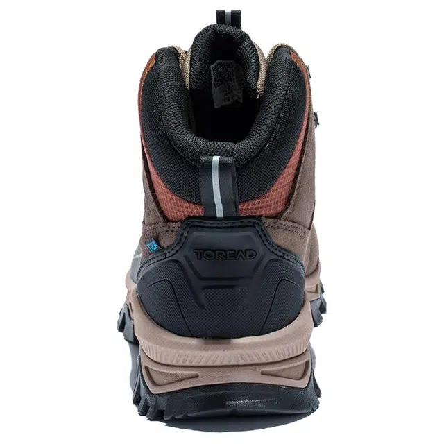 探路者 户外运动舒适 防滑保暖 高帮 登山鞋 男款 棕黑
