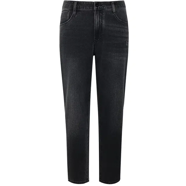 利郎 四面弹 休闲混纺猫须水洗九分裤秋季宽松潮流高弹牛仔裤 男款