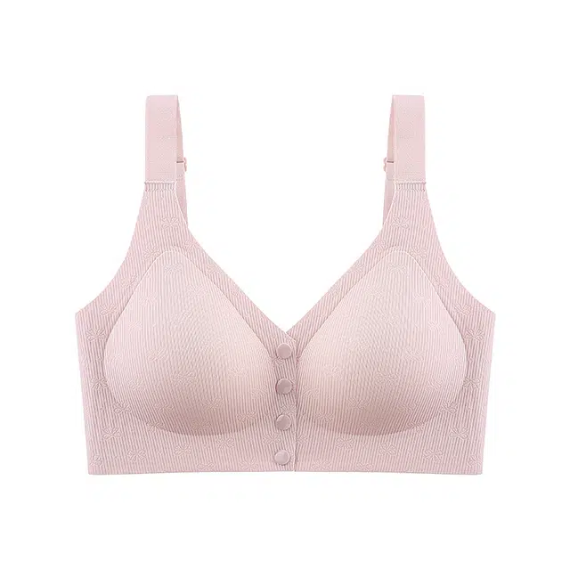 芬腾 大胸显小聚拢前扣式内衣全罩杯背心式防下垂收副乳美背提拉舒适透气文胸 女款