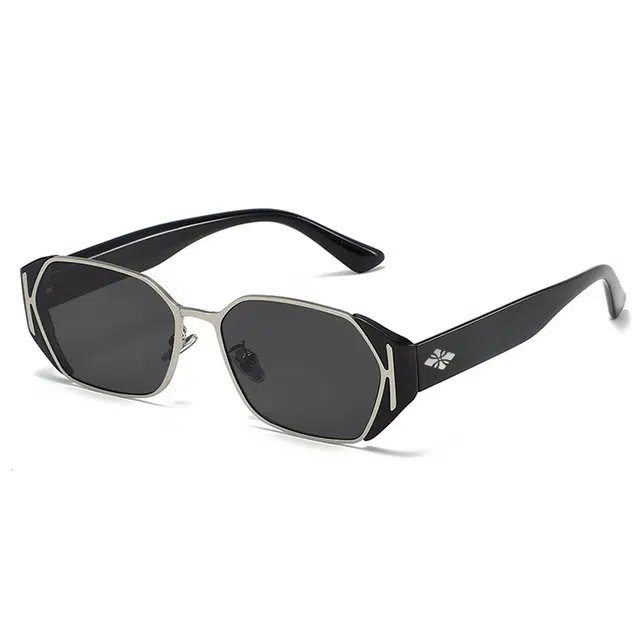 俞兆林 经典复古老钱风时尚遮阳个性高级感防紫外线潮流通勤休闲户外穿搭 金属 椭圆形 太阳眼镜 男女同款情侣款