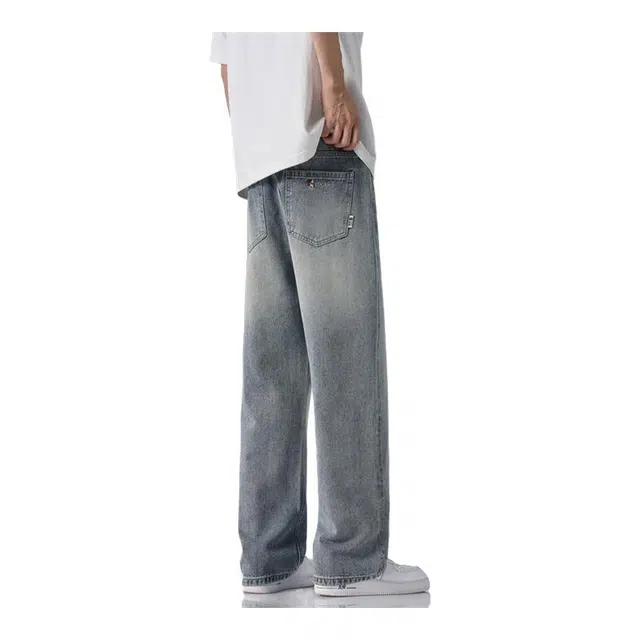 金盾 夏季男直筒宽松牛仔裤 男款