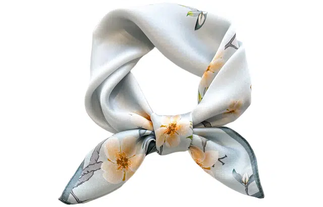 优幽兰 时尚百搭小众高级感温柔气质优雅真丝搭配衬衫小领巾韩版衬衣绑包薄款减龄穿搭 桑蚕丝 丝巾 女款