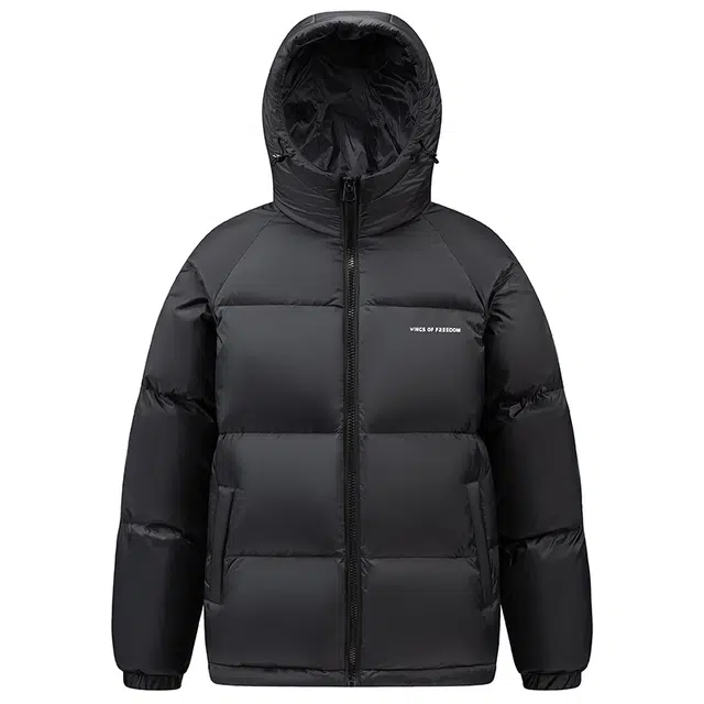 鸭鸭 极寒系列 石墨烯蓄热加厚保暖连帽冬季外套纯色韩版休闲基础百搭短款户外运动面包羽绒服 男女同款