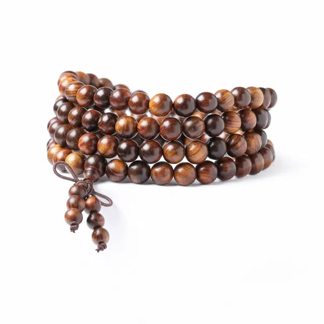 优奕芳 【猛虎生威 好运连连】国风 国潮复古 转运盘珠 诸事顺利 佛珠文玩 盘玩小众首饰 檀木 手串 男女同款情侣款