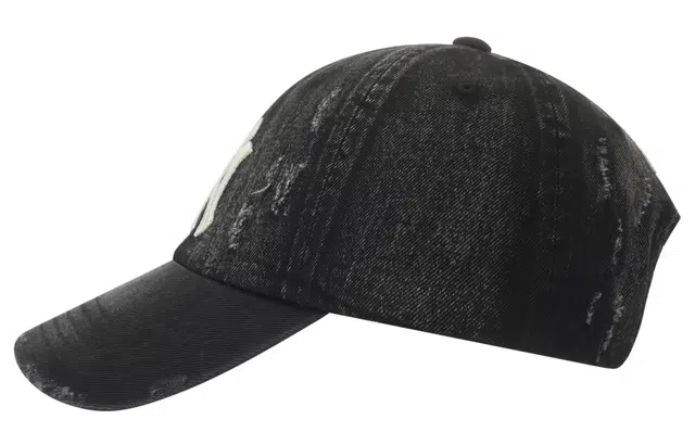 MLB New York Yankees 25FW Vintage Denim Cap Black