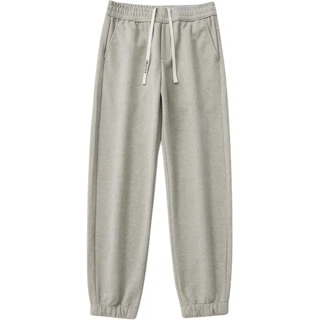 希越 秋冬 美式潮牌宽松直筒针织束脚休闲裤 男款