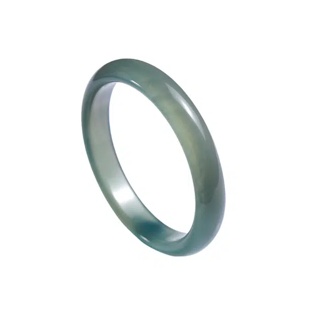 梨云暮雪 梦幻蓝款库里蓝 烟紫  白月光  天空蓝  潮流款 中式国风 旗袍汉服  气质百搭 显白 玉髓 手镯 女款