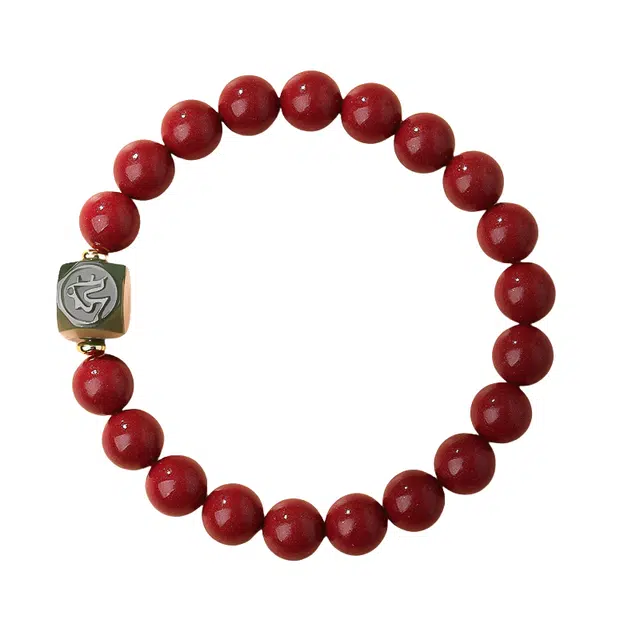 茂琼 简约 时尚 转运珠高级感百搭小众#好运 朱砂 手串 女款