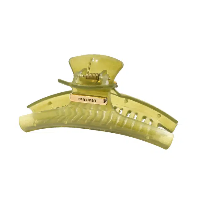 如花梦 高级感 气质百搭弧形金标大号后脑勺盘发抓夹发饰 亚克力 发夹 女款