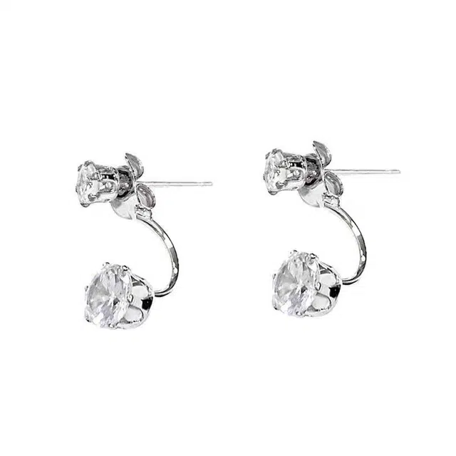 澜耀 冷淡风两戴 高级感简约 百搭时尚气质 通勤约会 合金 耳环 女款