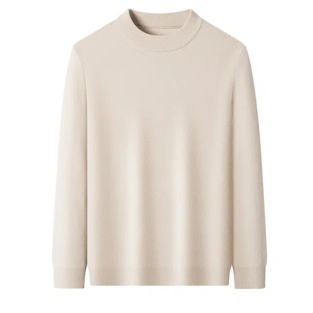 卡丹狄诺 男士秋冬半高领套头内搭上衣针织衫 男款