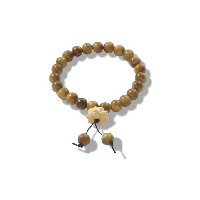 【好运莲莲】 优奕芳 莲花楼 中式优雅 青青子衿莲花 雕刻禅意 纳福 时来运转 绿檀 手串 男女同款情侣款