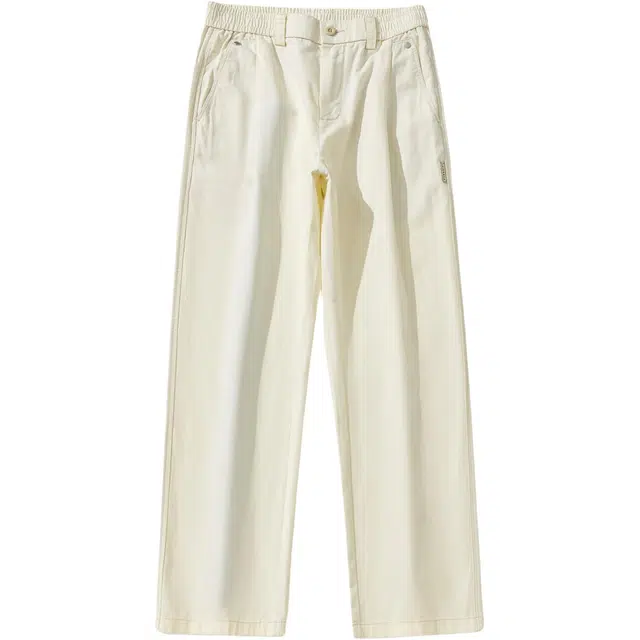 假日伯爵 美式高级简约水洗做旧宽松直筒垂感冰丝莱赛尔设计小众潮牌男士长裤休闲裤 男款