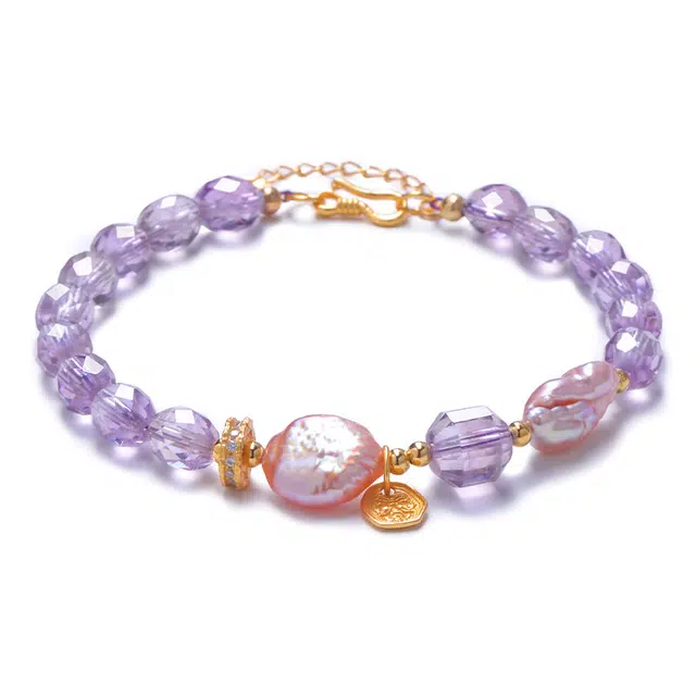 【匠心手作 九紫离火】 灵菲 精品级手饰 新中式珍珠国风小众轻奢转运珠 #好运招财纳福礼盒 紫水晶 手串 男女同款情侣款