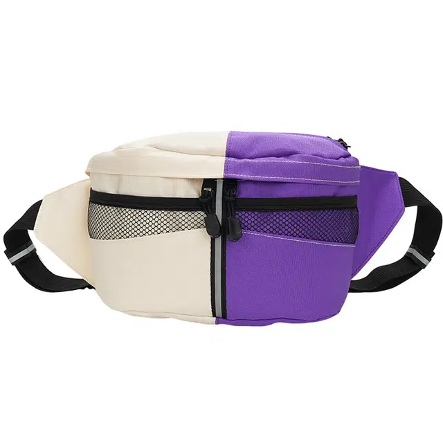 醇龙 撞色时尚潮流百搭 牛津布 腰包 常规 男女同款情侣款 多色