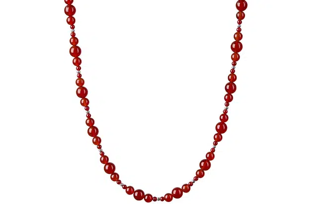 石头记 鸿运吉祥新中式国风简约精致 不规则设计感串珠锁骨链 轻奢显白 贵气高级感通勤百搭 #好运 礼盒 玛瑙 项链 女款