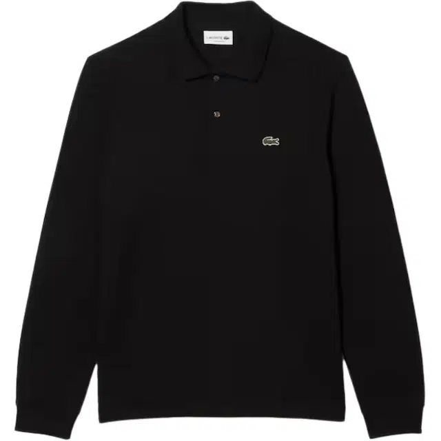 Lacoste Logo Patch Long Sleeve Polo