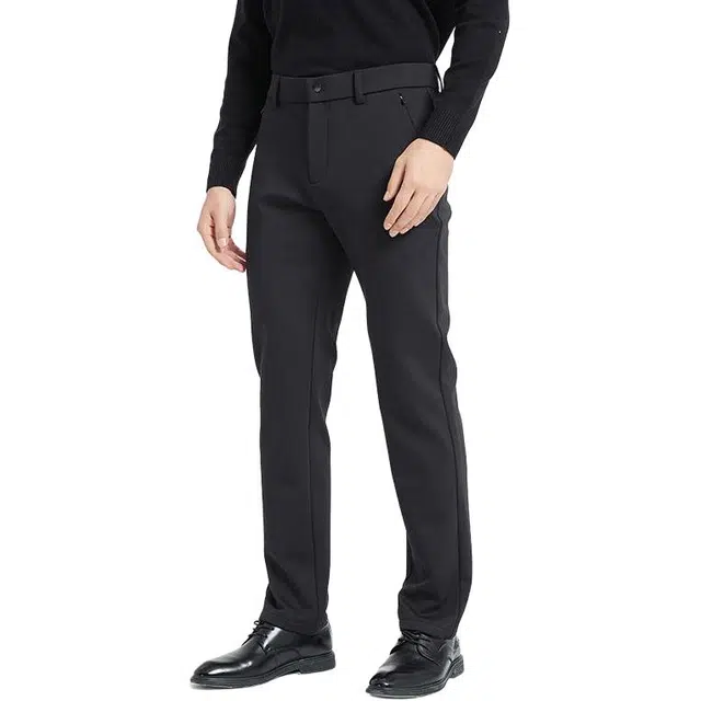 古鲨 弹力商务舒适柔软加厚修身长裤冬装休闲裤 男款