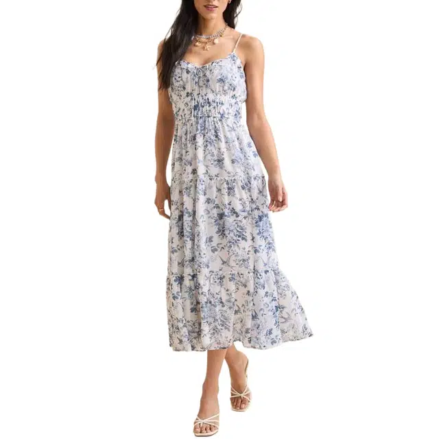 ALTAR'D STATE Midi Dress Robin Floral