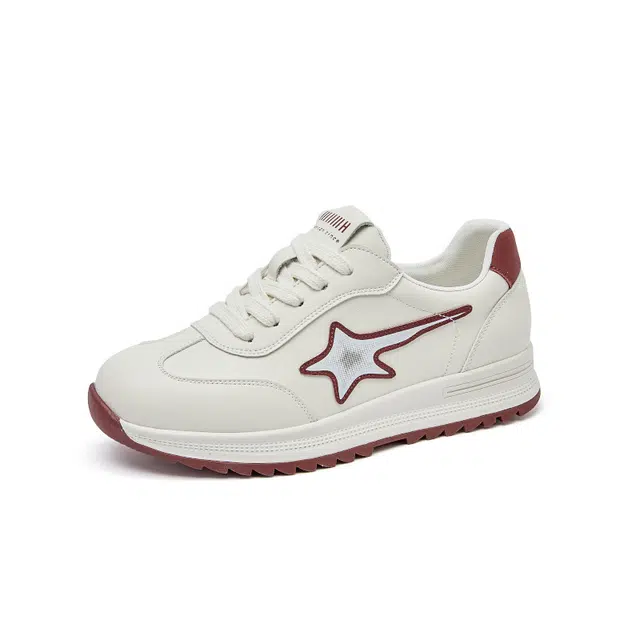 拾伍象 超纤皮 百搭运动小众简约 低帮 生活休闲鞋 女