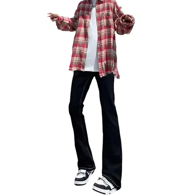 物质公式 高街复古潮牌直筒美式休闲宽松百搭牛仔裤 男女同款