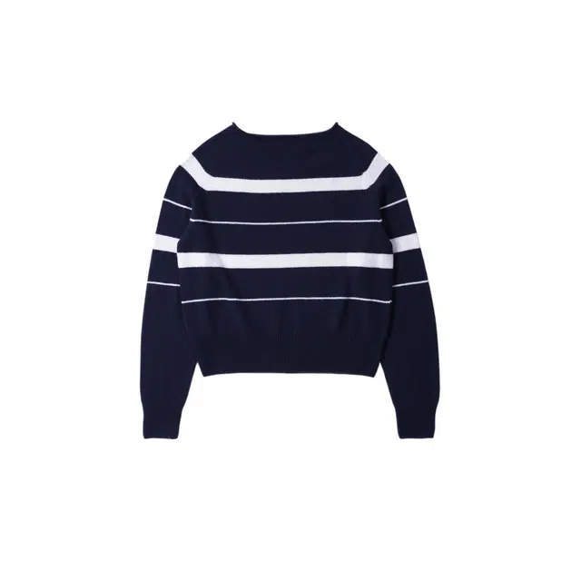 MARGARETHOWELL STRIPED ROLL EDGE JUMPER CASHMERE COTTON