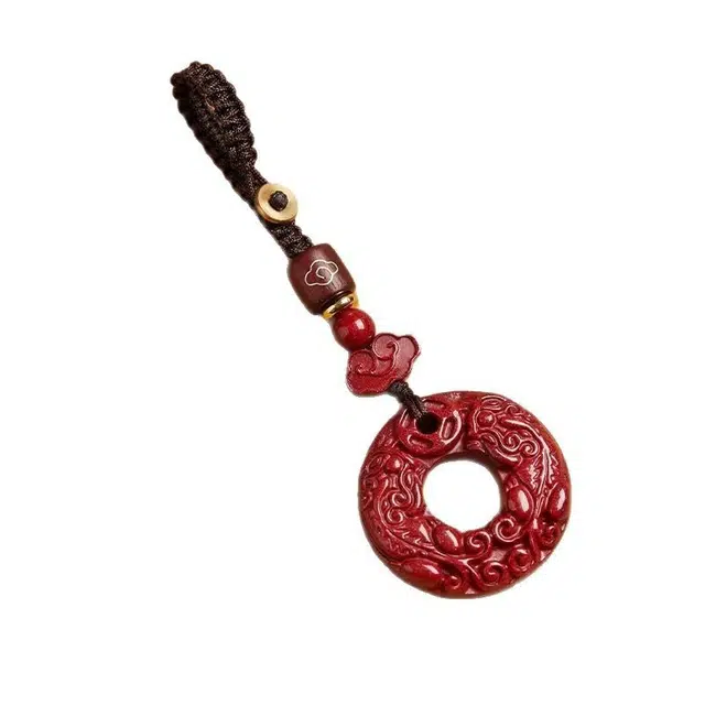 【双貅吞财】 缇克玺 发财抱财貔貅精致装饰时来运转新中式吉祥如意诸事顺利安康如意#好运 柴木 挂饰 男女同款情侣款