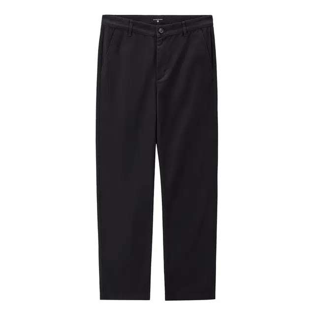 佐丹奴 纯棉商务通勤中腰梭织直筒长裤休闲裤 男款