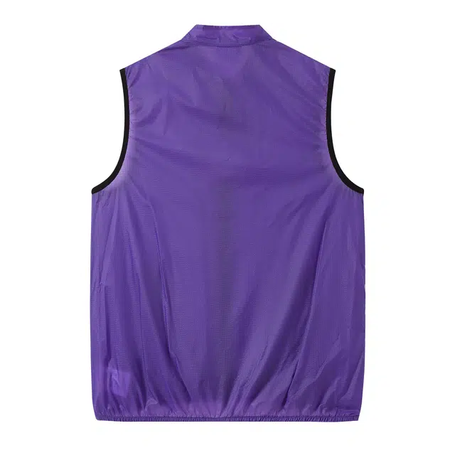 江南先生 轻薄透气宽松纯色立领马甲 男女同款