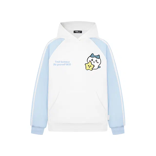 玉儿恋 原创卡通刺绣秋冬情侣款连帽百搭上衣卫衣 男女同款