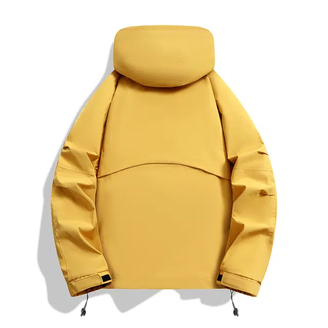 棉基因  山系户外纯色简约防风防水宽松休闲百搭魔术贴连帽 冲锋衣 男女同款