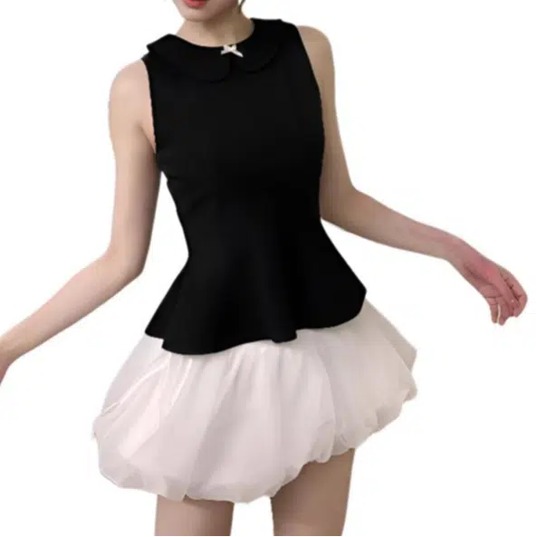 缪斯的诱惑 气质穿搭一整套韩系盐系轻熟流行上衣漂亮半身裙两件套裙装套装 女款