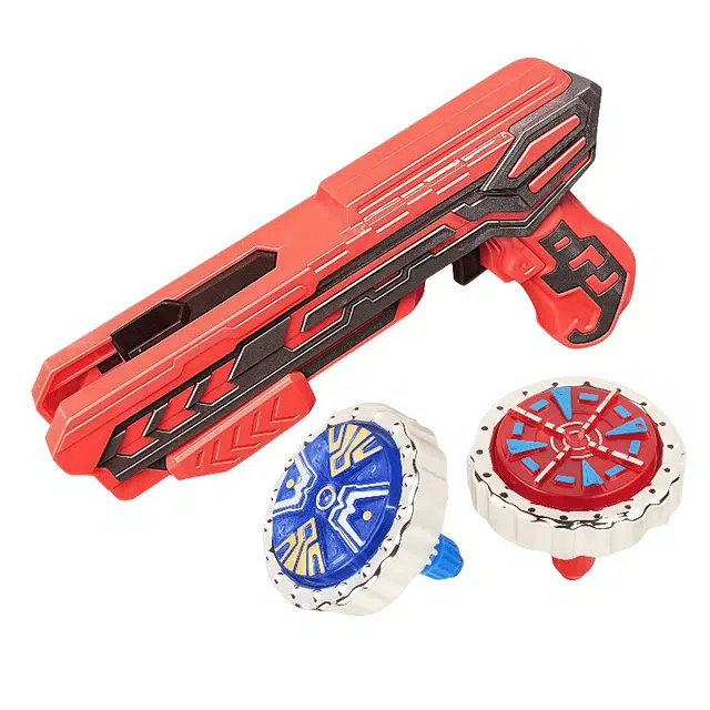 亿嘉爱 发光枪合金旋风爆套装发射器 陀螺玩具