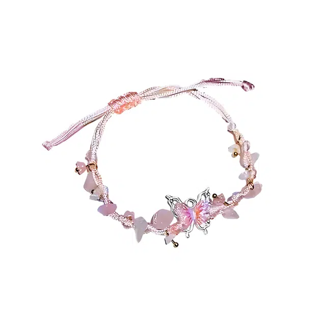 希遇 皓影蝶结 清新简约高级精致轻奢 创意小众设计 温柔大方 日常百搭#好运 合金 手链 女款