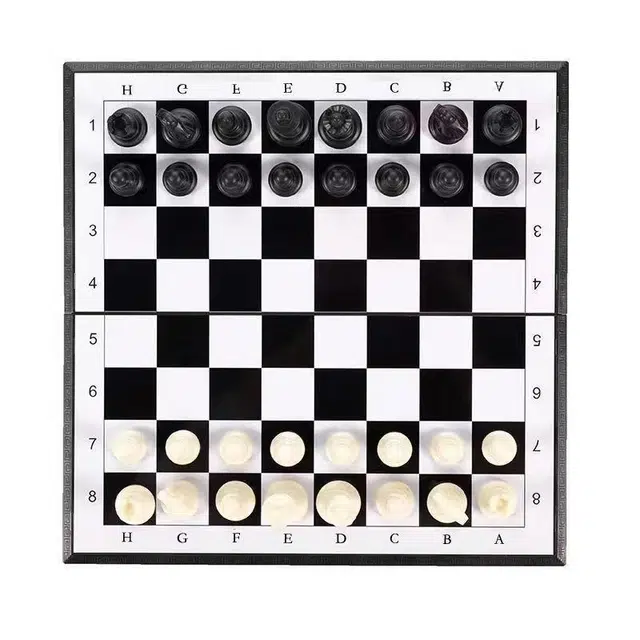 万格 带磁性棋盘 便携折叠西洋比赛专用棋 国际象棋
