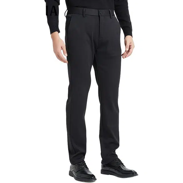 古鲨 商务斜纹宽松弹力百搭休闲裤 男款