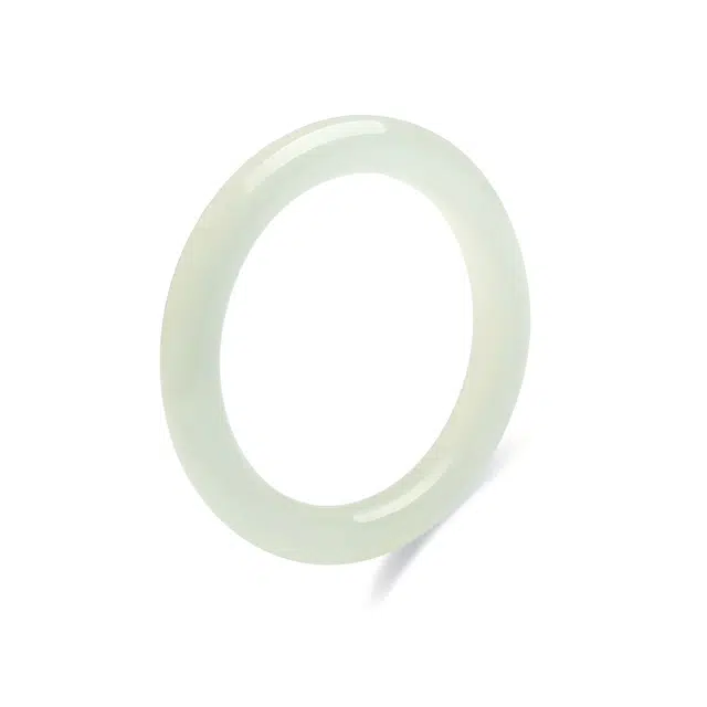 匠锁心玉 白月光清水玉镯 清透国潮新中式精致古风清冷感温润气质优雅小众镯子旗袍汉服百搭素圈甜蜜浪漫告白#好运 琉璃 手镯 女款