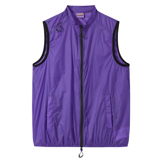 江南先生 轻薄透气宽松纯色立领马甲 男女同款