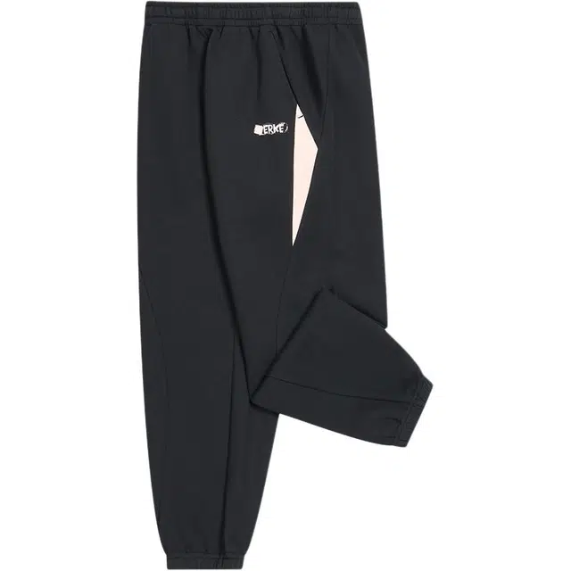 鸿星尔克儿童针织运动裤 轻漾裤 弹力棉感 防风束脚口 舒适百搭