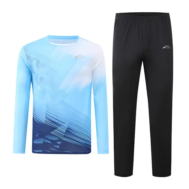 赛琪 美式长袖套头速干衣吸湿排汗透气宽松跑步长裤训练篮球晨跑骑行健身休闲运动套装 男女同款