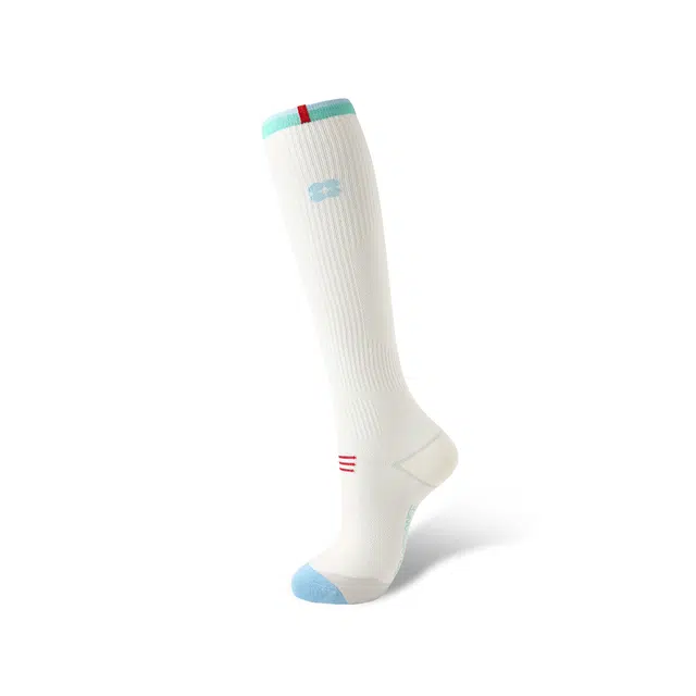 棉芝士 专业运动加压小腿薄款强力瘦腿压力户外健身登山高筒袜 女款 组合装