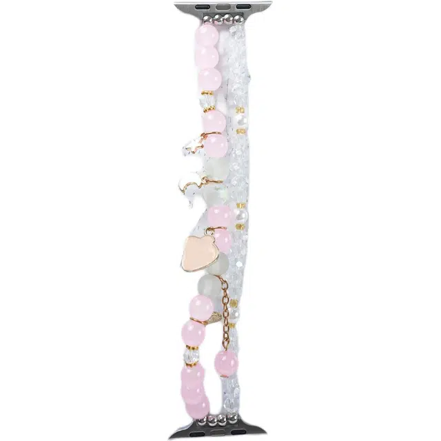 老佳 表带 苹果适用 金属材质 双排公仔手链表带男女通用