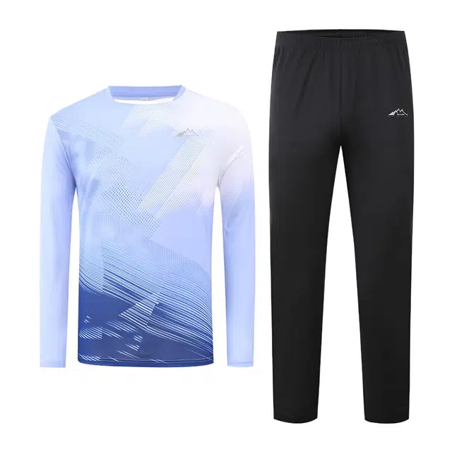 赛琪 美式长袖套头速干衣吸湿排汗透气宽松跑步长裤训练篮球晨跑骑行健身休闲运动套装 男女同款