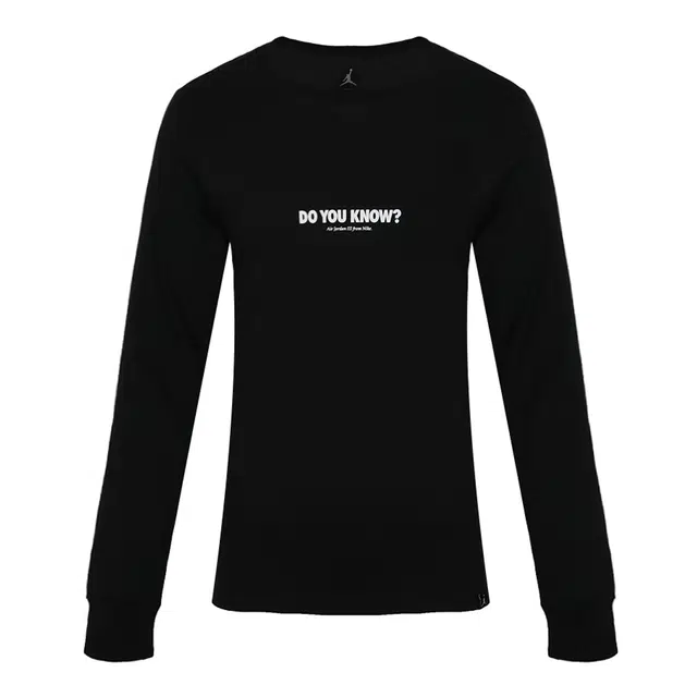 Jordan AS M JSW LS AJ3 DO YU KNOW logoT