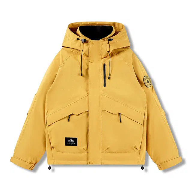棉基因 山系户外纯色简约防风防水休闲百搭连帽飞行员夹克外套 男女同款